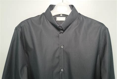 RARE Dior Homme Slimane Mauve Stand Collar Men's Shirt 37